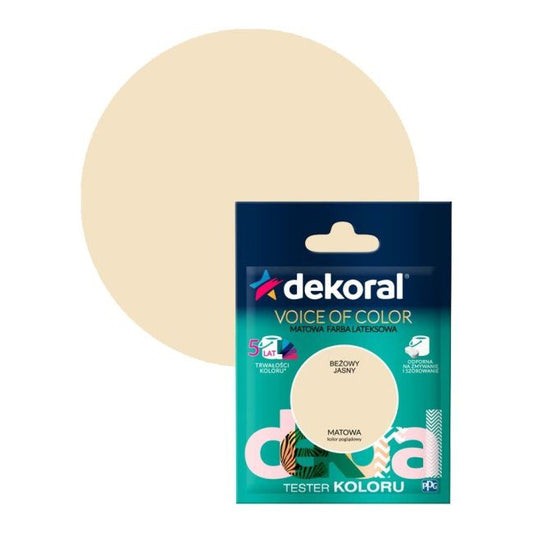 Testerfarve Dekoral Voice of Color lys beige 0,05 l
