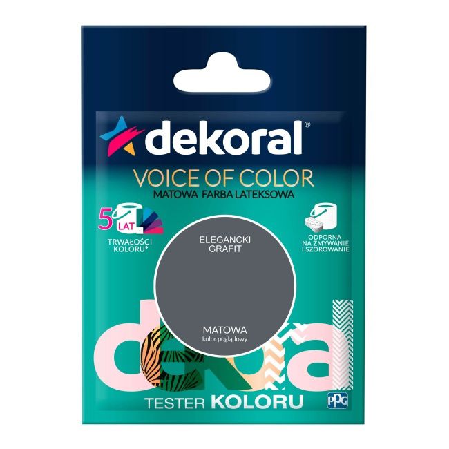 Testerfarve Dekoral Voice of Color elegant grafit 0,05 l
