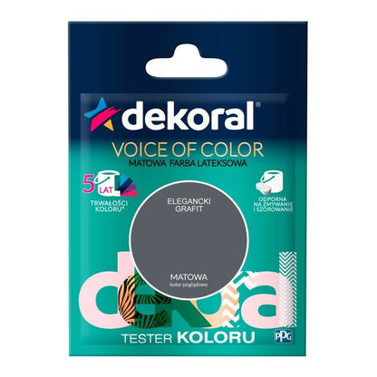 Testerfarve Dekoral Voice of Color elegant grafit 0,05 l