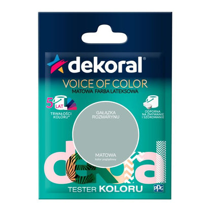 Testerfarve Dekoral Voice of Color rosmaringren 0,05 l