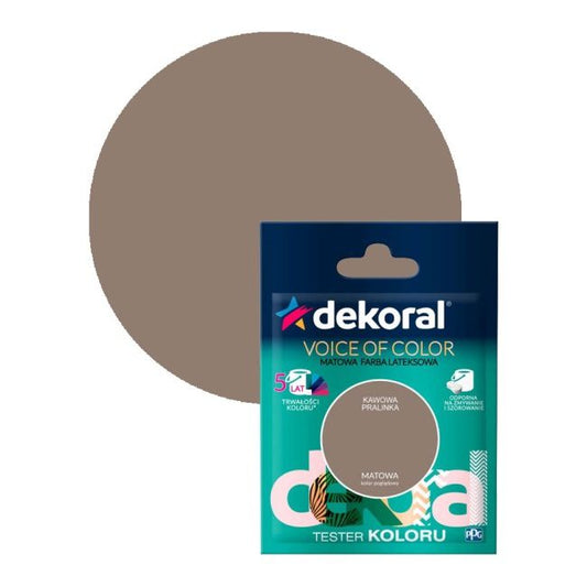 Testerfarve Dekoral Voice of Color kaffebrun praline 0,05 l