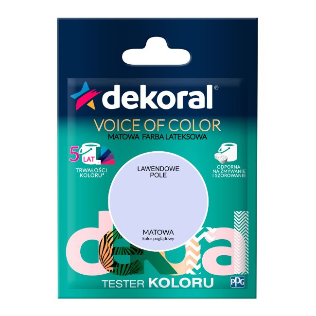 Testerfarve Dekoral Voice of Color lavendelmark 0,05 l