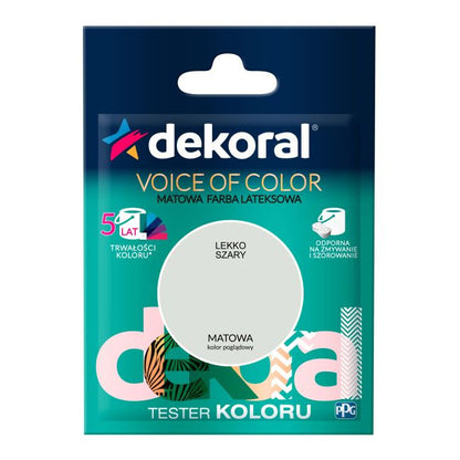 Testerfarve Dekoral Voice of Color let grå 0,05 l
