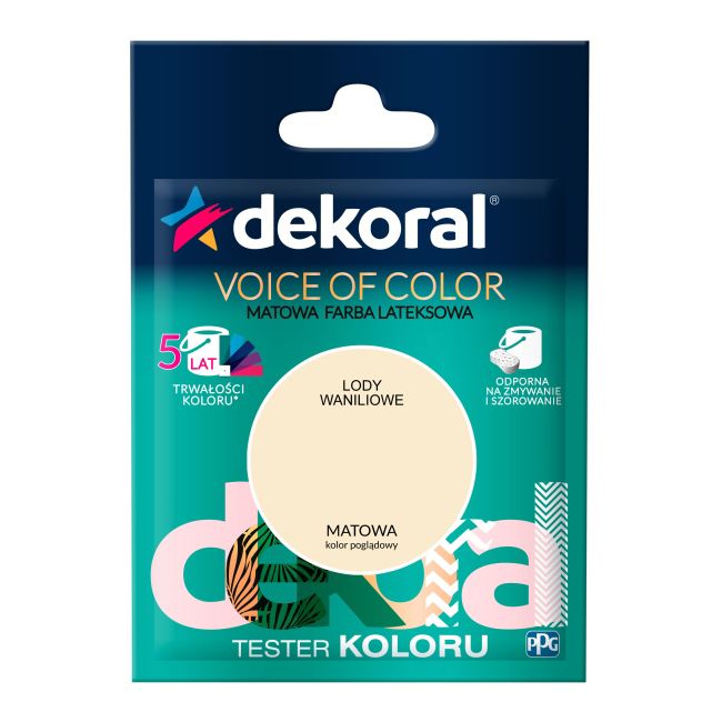 Testerfarve Dekoral Voice of Color vaniljeis 0,05 l