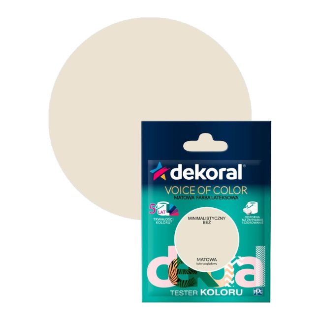 Dekoral Voice of Color farvetester minimalistisk beige 0,05 l