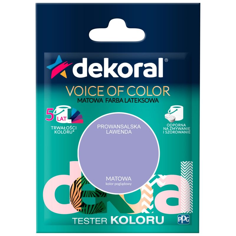 Testerfarve Dekoral Voice of Color provencalsk lavendel 0,05 l