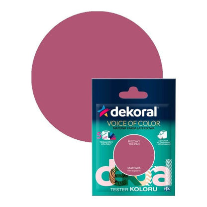 Testerfarve Dekoral Voice of Color i farven Pink Tulipan 0,05 l