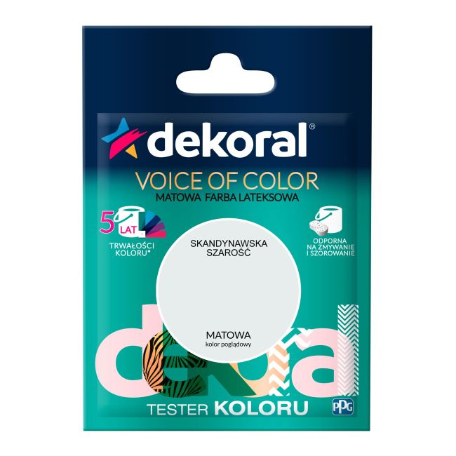 Testerfarve Dekoral Voice of Color skandinavisk grå 0,05 l