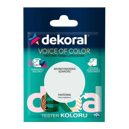 Testerfarve Dekoral Voice of Color skandinavisk grå 0,05 l
