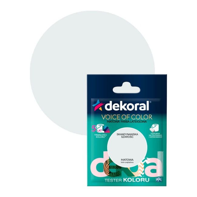 Testerfarve Dekoral Voice of Color skandinavisk grå 0,05 l
