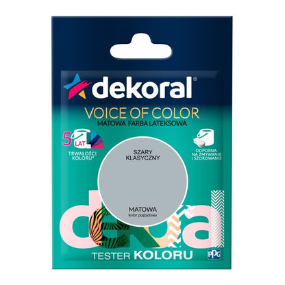 Testerfarve Dekoral Voice of Color klassisk grå 0,05 l