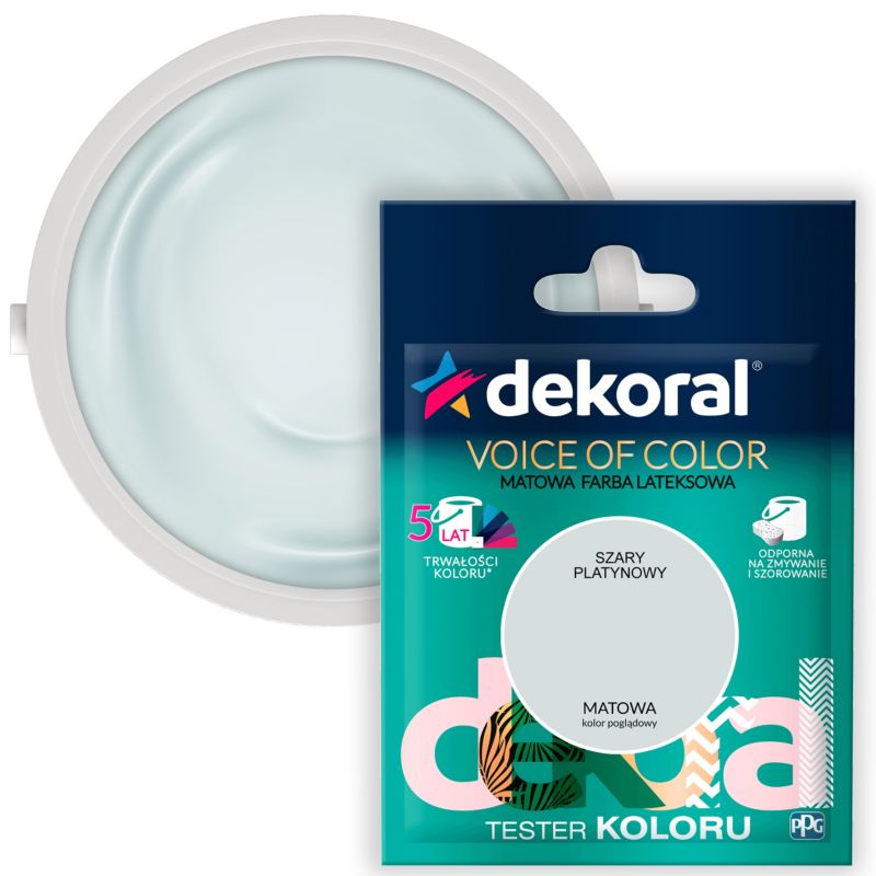 Testerfarve Dekoral Voice of Color grå platin 0,05 l