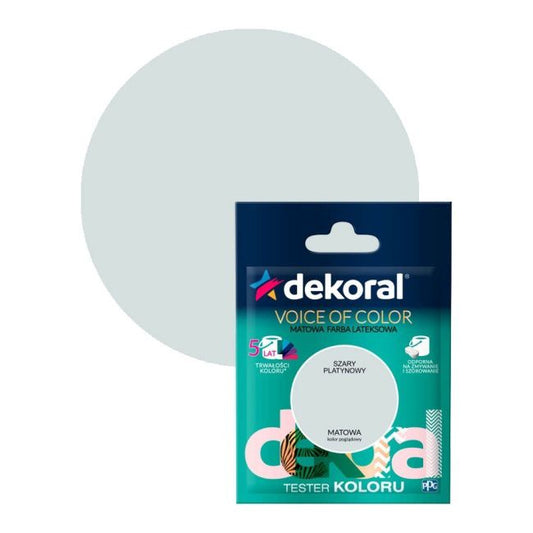Testerfarve Dekoral Voice of Color grå platin 0,05 l