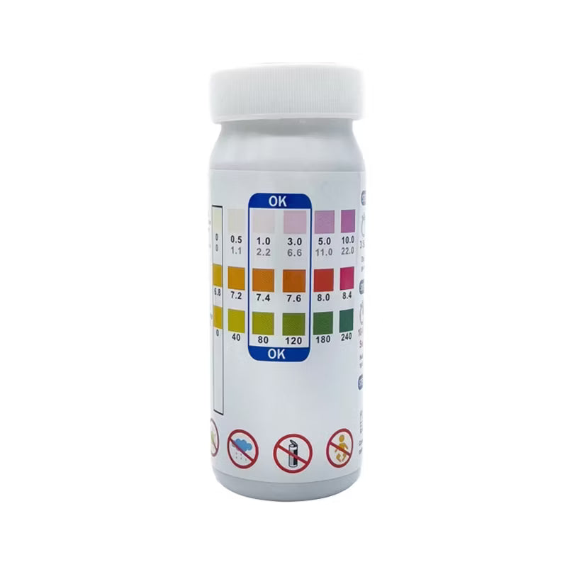 Teststrips til Poolvand 3-i-1 pH Klor 50 Stk.
