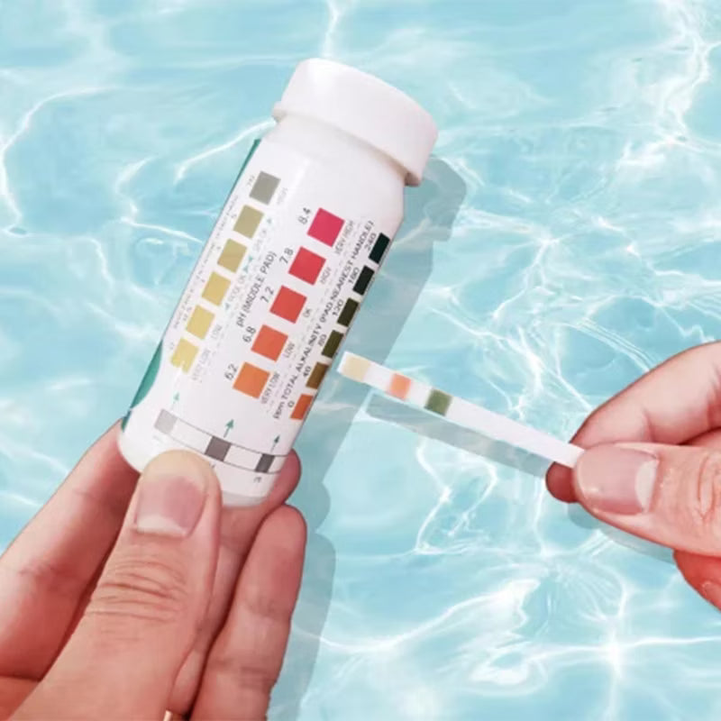 Teststrips til Poolvand 3-i-1 pH Klor 50 Stk.