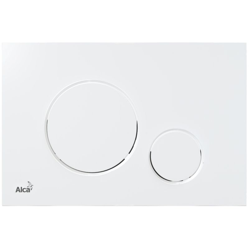 Trykknap til Skjult Cisterne 247x165 mm Hvid Blank 1 stk.