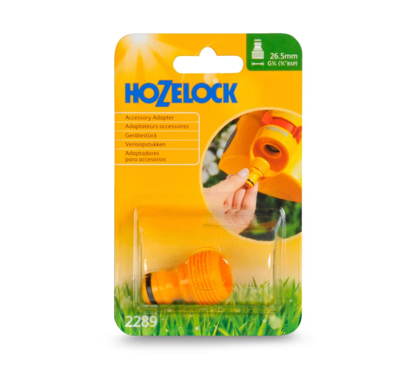 Tilbehørskobling 3/4" Gul Plast