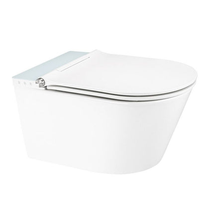 Toilet med Bidetfunktion Væghængt Uden Bræt Hvid 59,9x38,5 cm