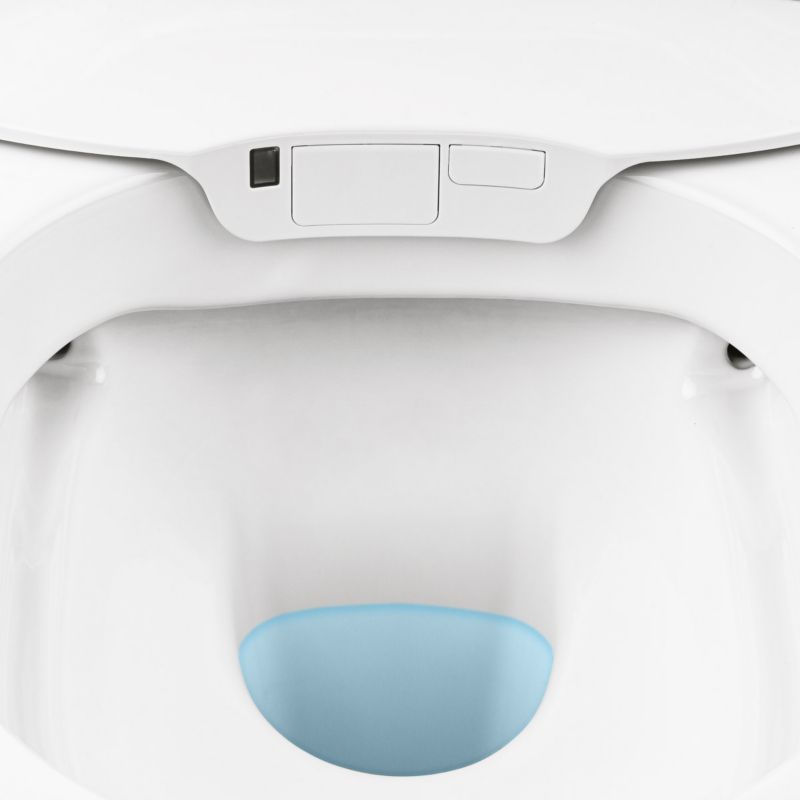 Toilet med Bidetfunktion Væghængt Uden Bræt Hvid 59,9x38,5 cm