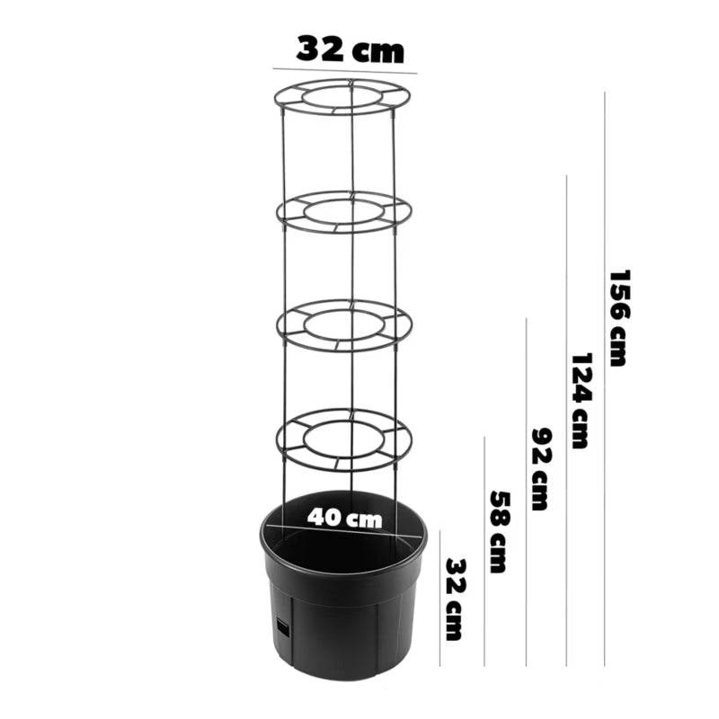 Tomatpotte Farsala 28 Liter Antracit | 5903699472927