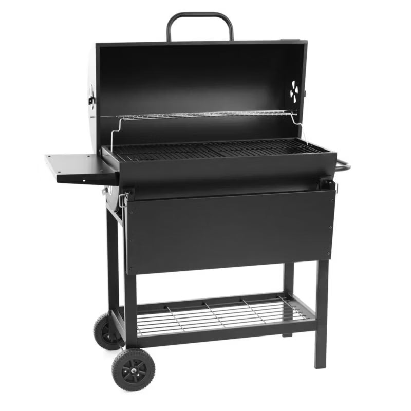 Kuglegrill Tøndegrill 71x51,5 cm Sort