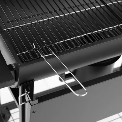 Kuglegrill Tøndegrill 71x51,5 cm Sort