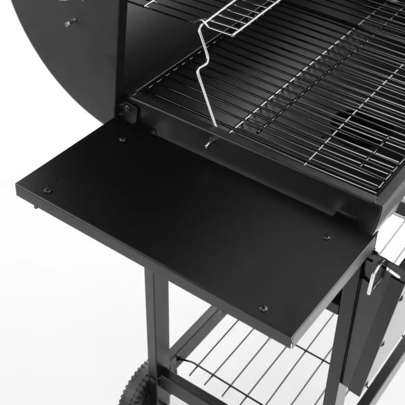 Kuglegrill Tøndegrill 71x51,5 cm Sort