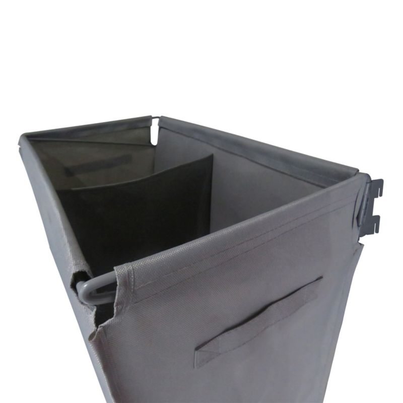 Vasketøjspose 66 x 33 cm Grå 128 L