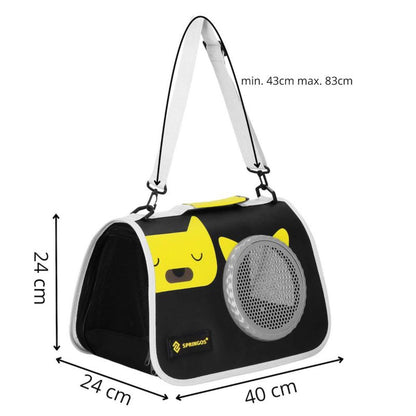 Transporttaske til kat, kanin og hund op til 10 kg Springos 24 x 40 x 24 cm, 1 stk.