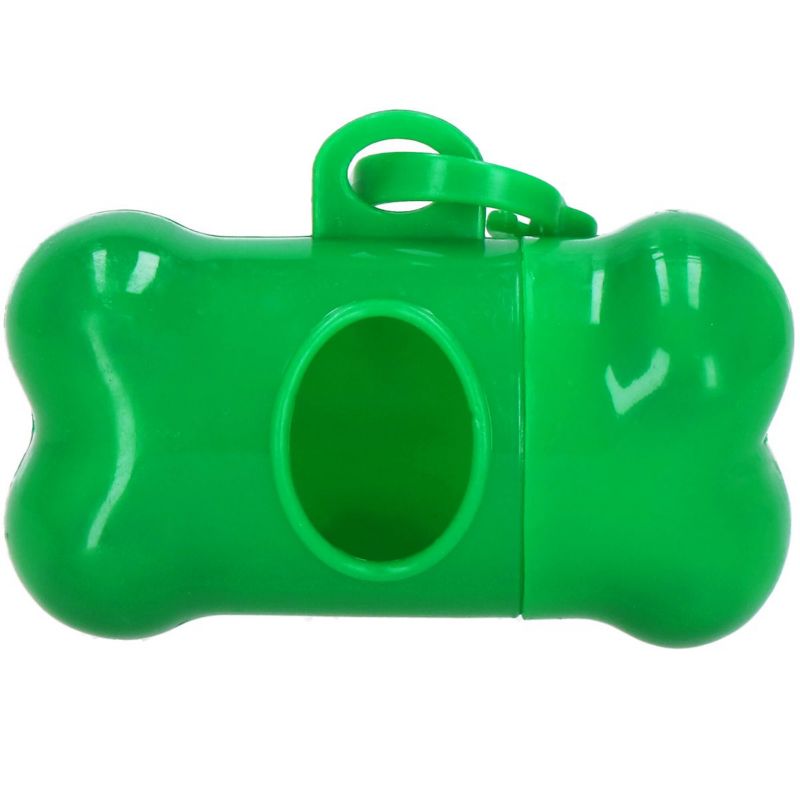 Springos hundelorteposer med dispenser, 432 stk., 24 ruller, grøn, 1 sæt