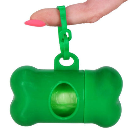 Springos hundelorteposer med dispenser, 432 stk., 24 ruller, grøn, 1 sæt