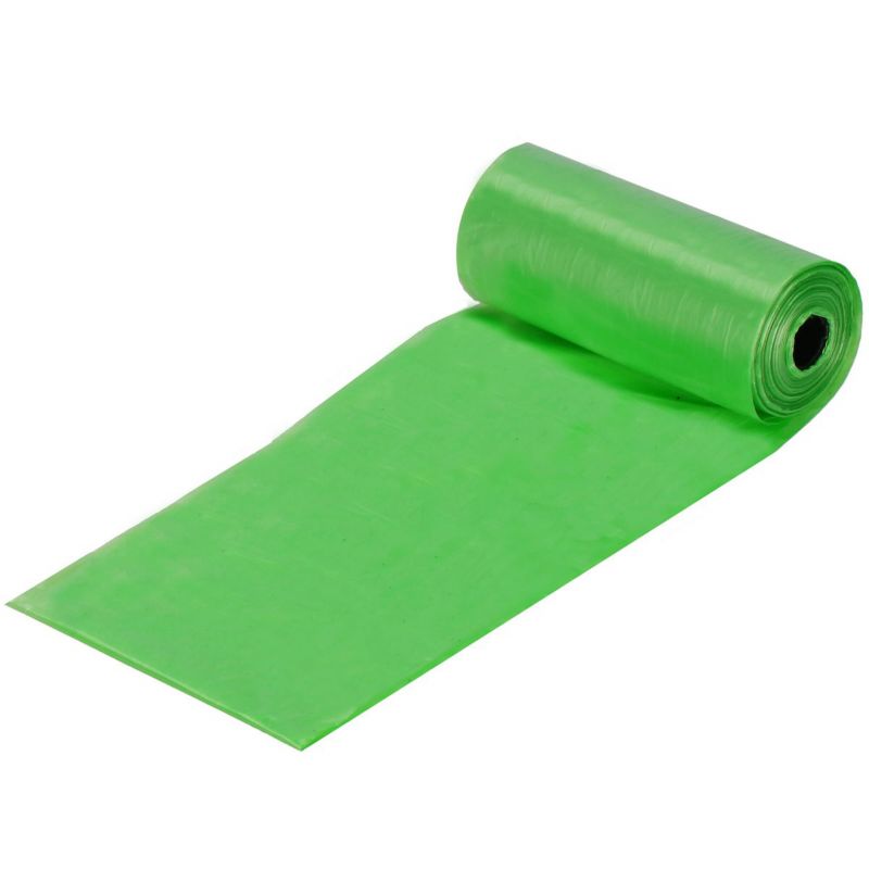 Springos hundelorteposer med dispenser, 432 stk., 24 ruller, grøn, 1 sæt