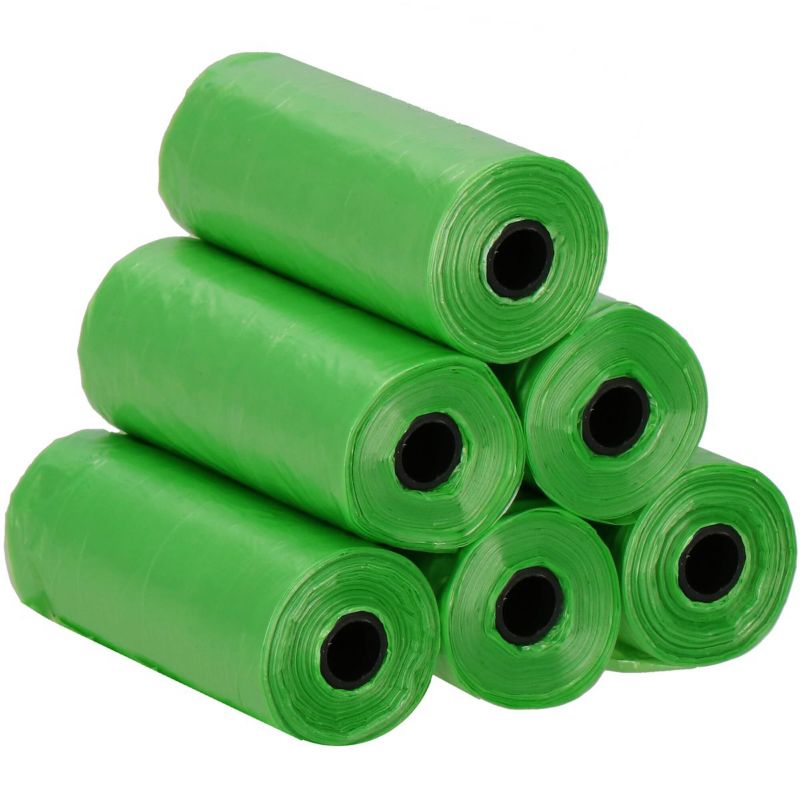 Springos hundelorteposer med dispenser, 432 stk., 24 ruller, grøn, 1 sæt