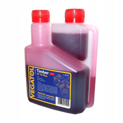 Totaktsolie Timber 2T TC Plus 0,5 Liter med Doseringskop