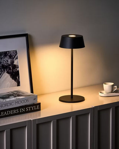 Trådløs LED Bordlampe Guder 15x36 cm Sort Dæmpbar
