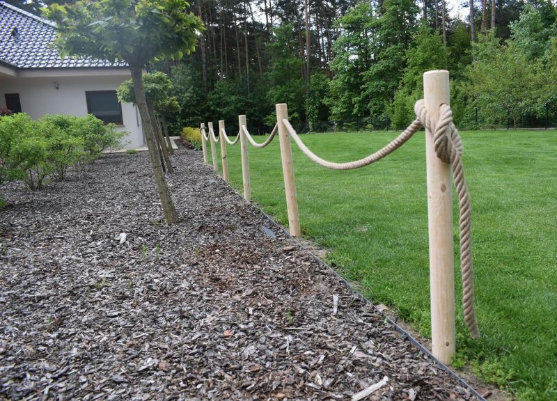 Træhegn 120 cm med Jutereb 12 m Natur