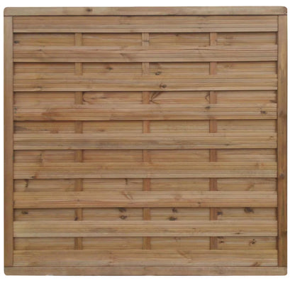 Træhegn 180x180 cm Brun Fyrretræ