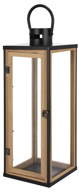 Trælanterne 51 cm Sort