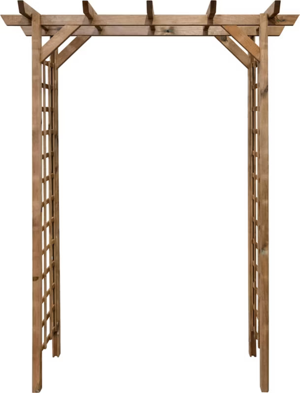 Træpergola 165x80x214 cm Brun