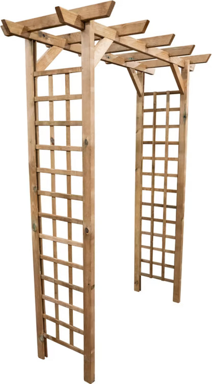 Træpergola 165x80x214 cm Brun