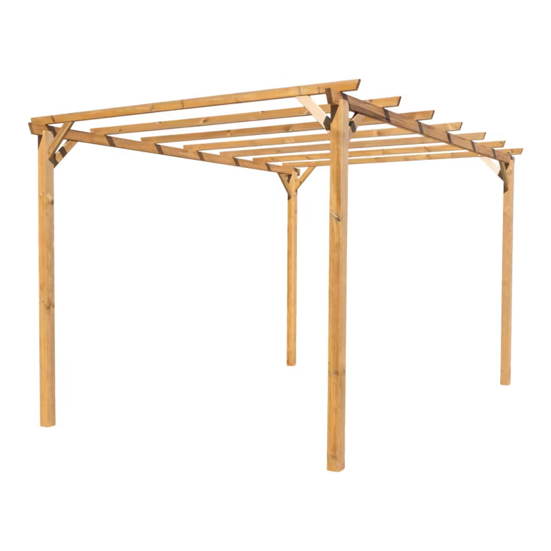 Træpergola Ladna 3x4 m Brun