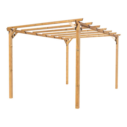 Træpergola Ladna 3x4 m Brun