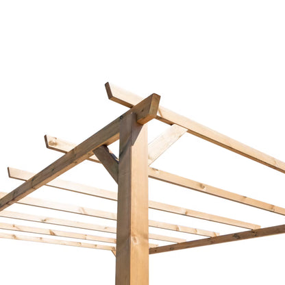 Træpergola Ladna 3x4 m Brun