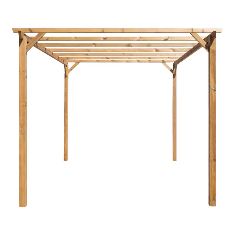 Træpergola Ladna 3x4 m Brun
