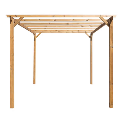 Træpergola Ladna 3x4 m Brun