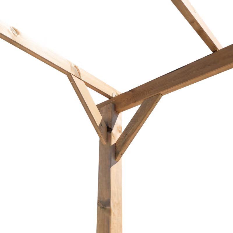 Træpergola Ladna 3x4 m Brun