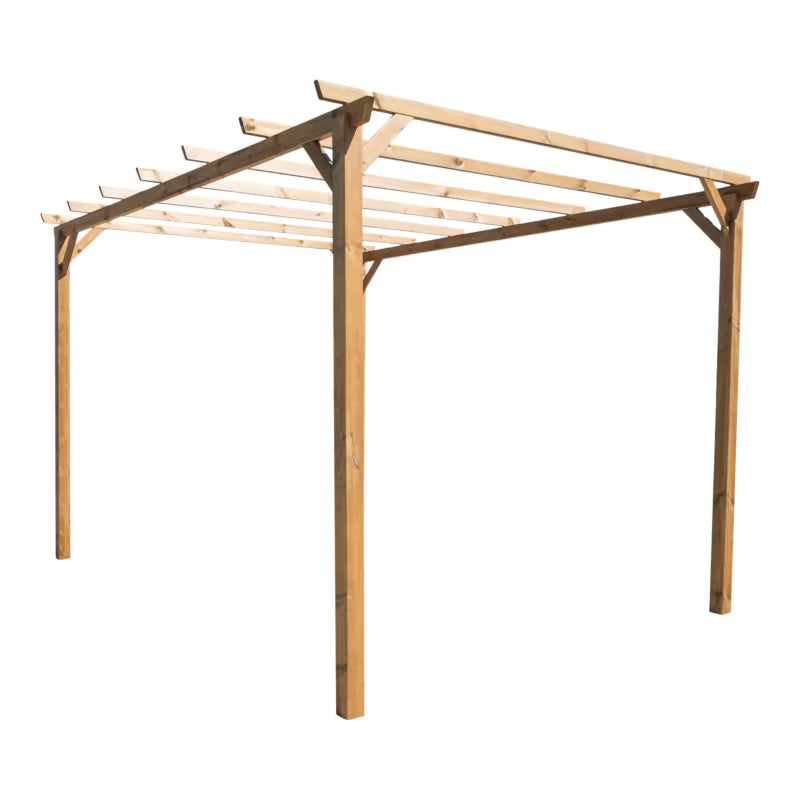 Træpergola Ladna 3x4 m Brun