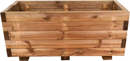 Træplantekasse Rektangulær 80x40x33 cm Brun