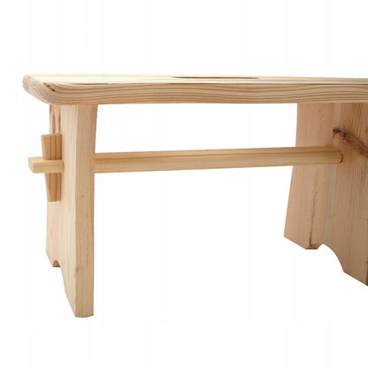 Træskammel Fyrretræ 39x19x21 cm Natur