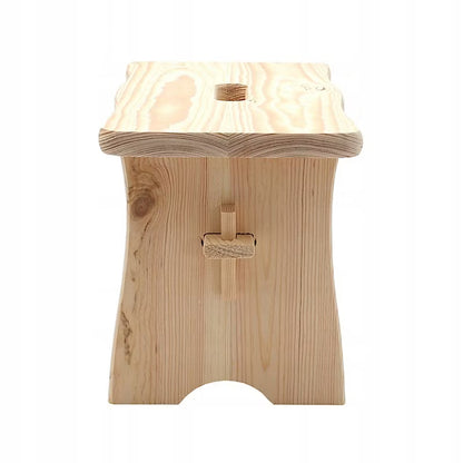 Træskammel Fyrretræ 39x19x21 cm Natur